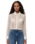 Doris Lace Shirt Egg White - INHABIT - Exclusive Stockist of Nudie Jeans