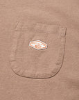 Leffe Pocket Tee Brownmelange - INHABIT - Exclusive Stockist of Nudie Jeans