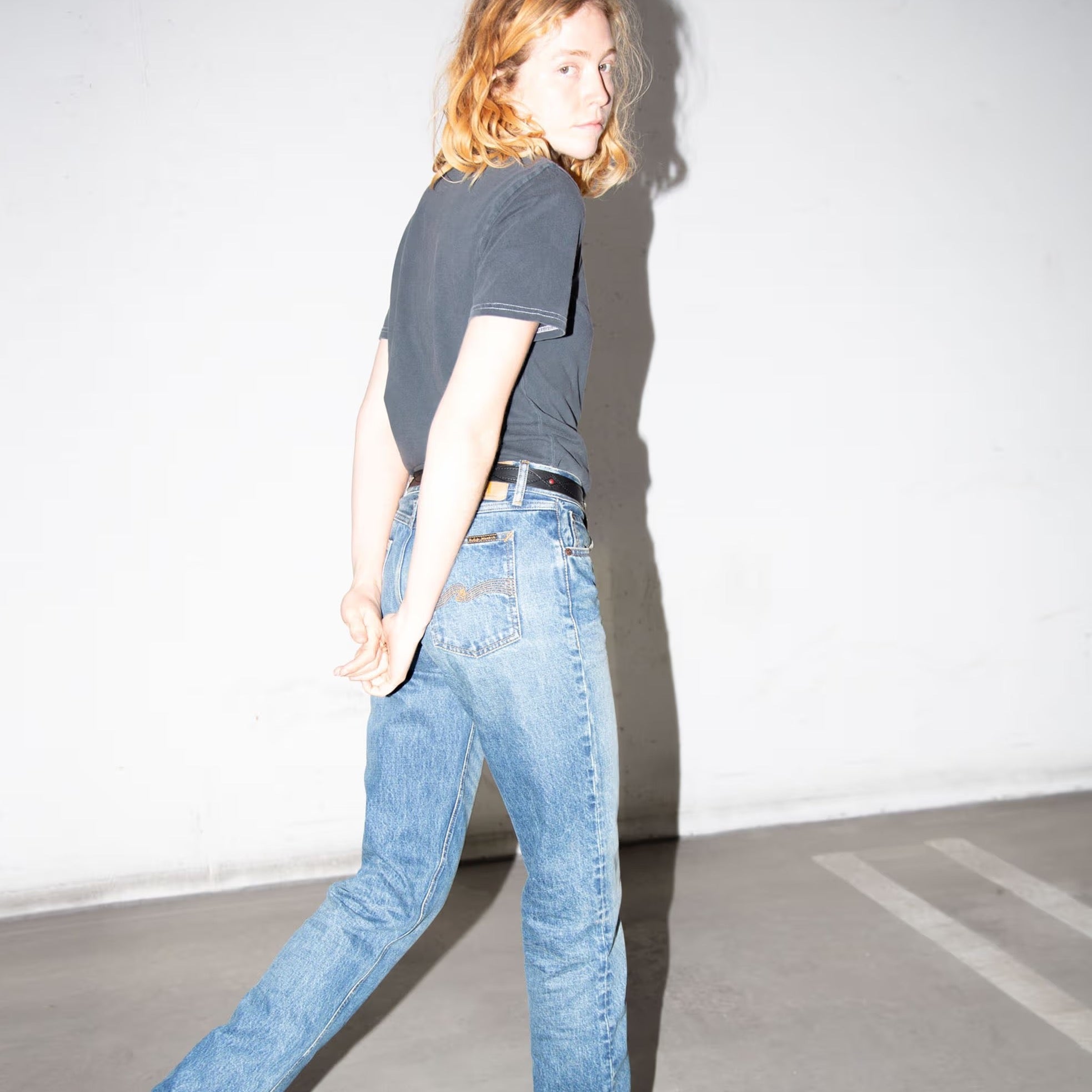 Womens Washed Jeans