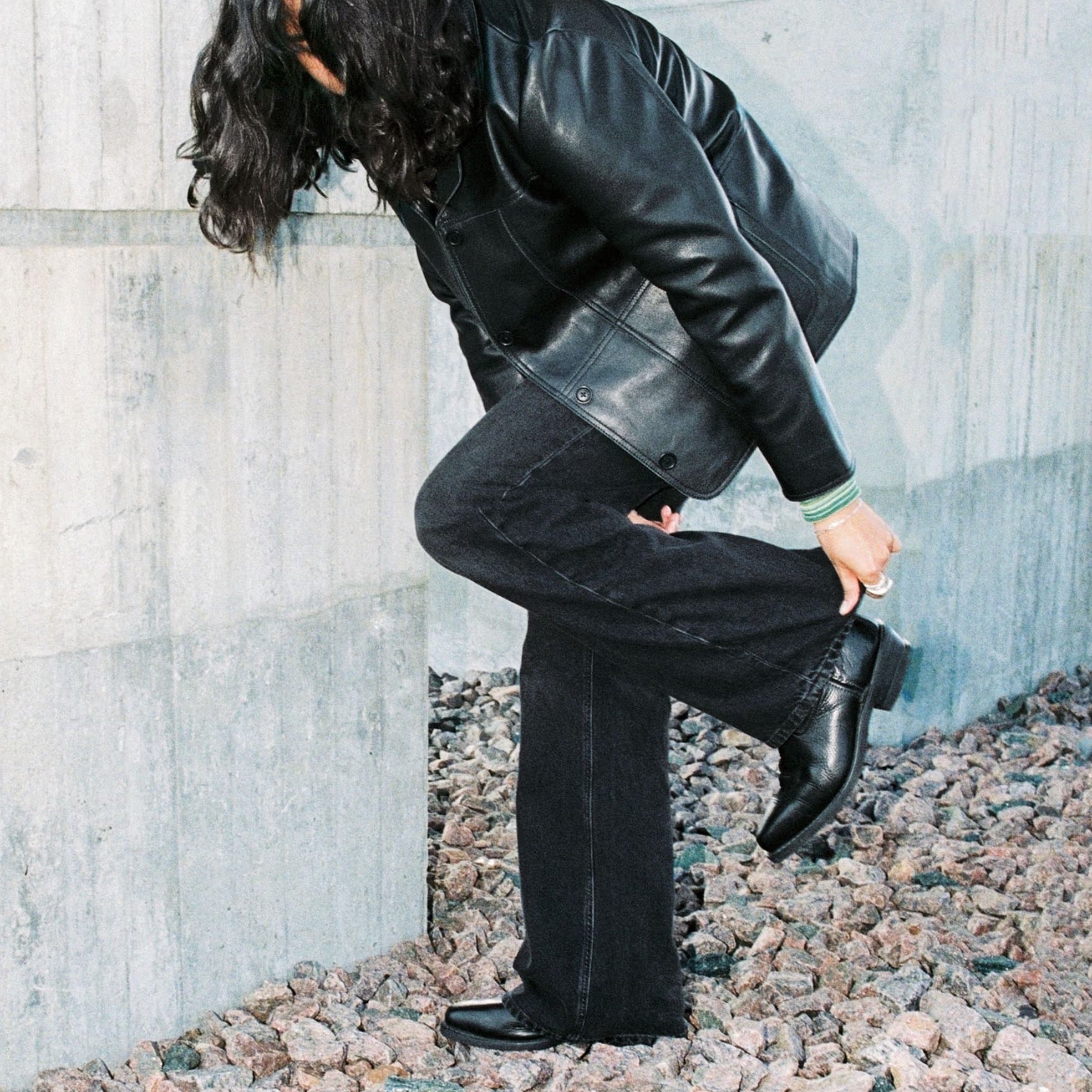 Womens Black Denim