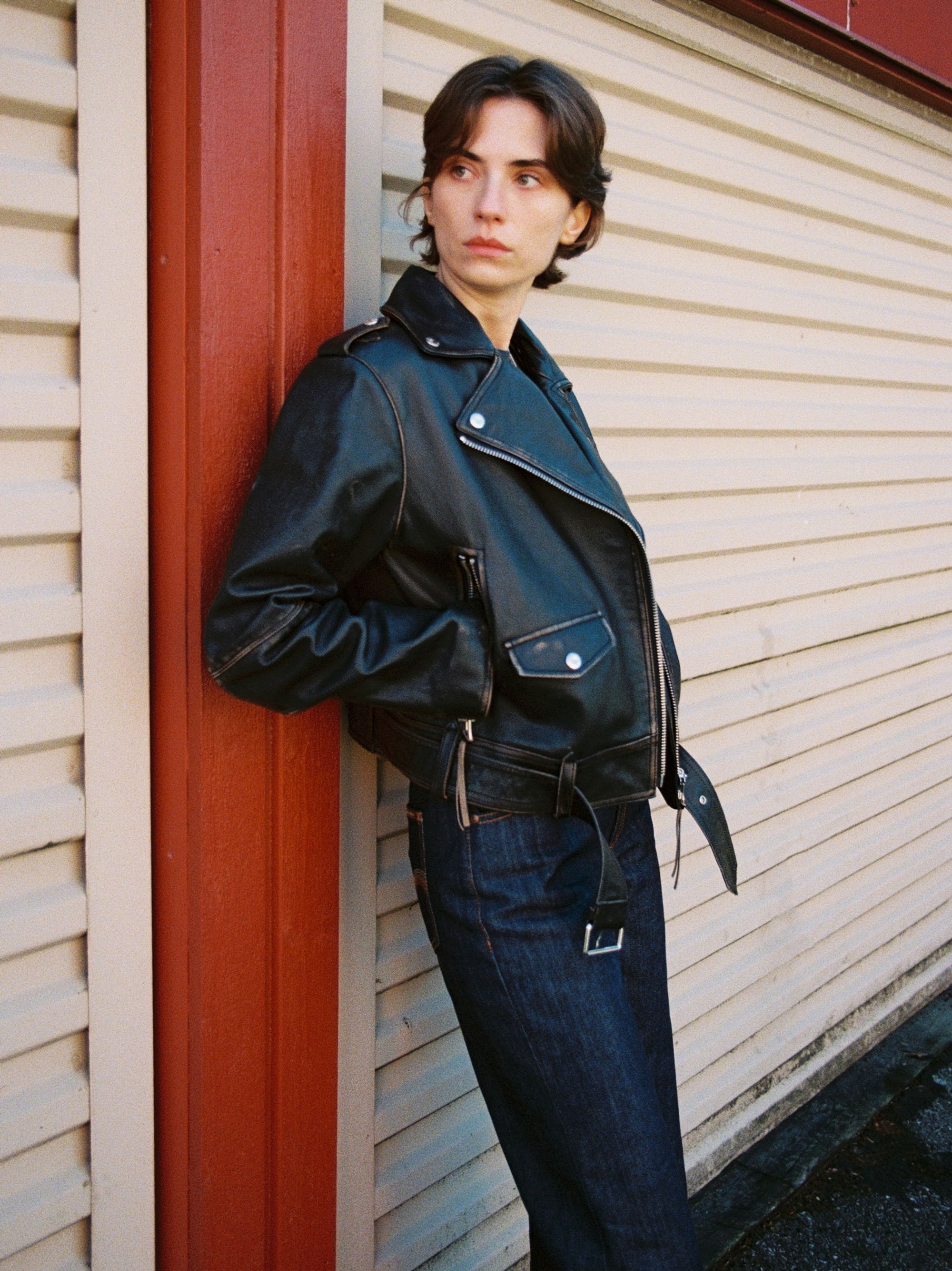 Greta Biker Leather Jacket