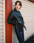 Greta Biker Leather Jacket