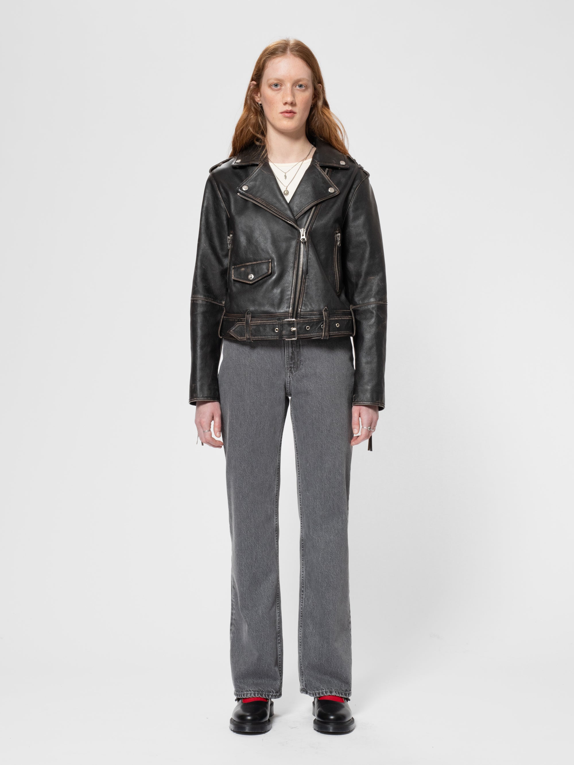 Greta Biker Leather Jacket