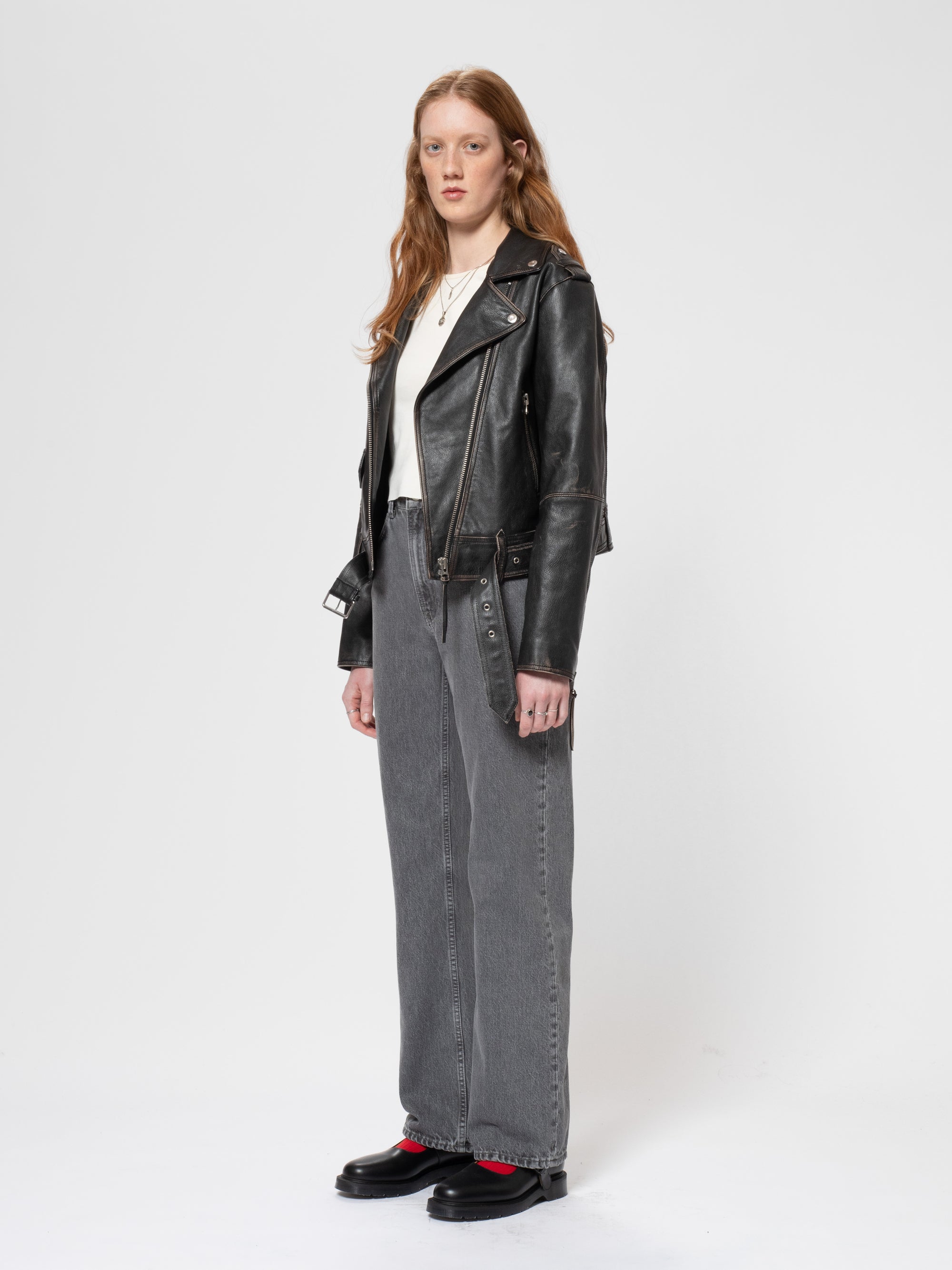 Greta Biker Leather Jacket