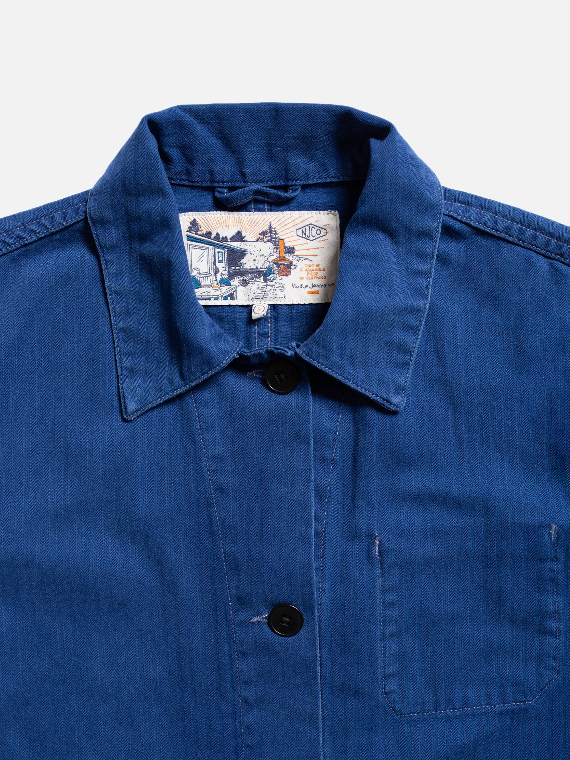 Lovis Herringbone Denim Jacket