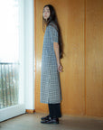 Ronja Dress Indigo Seersucker