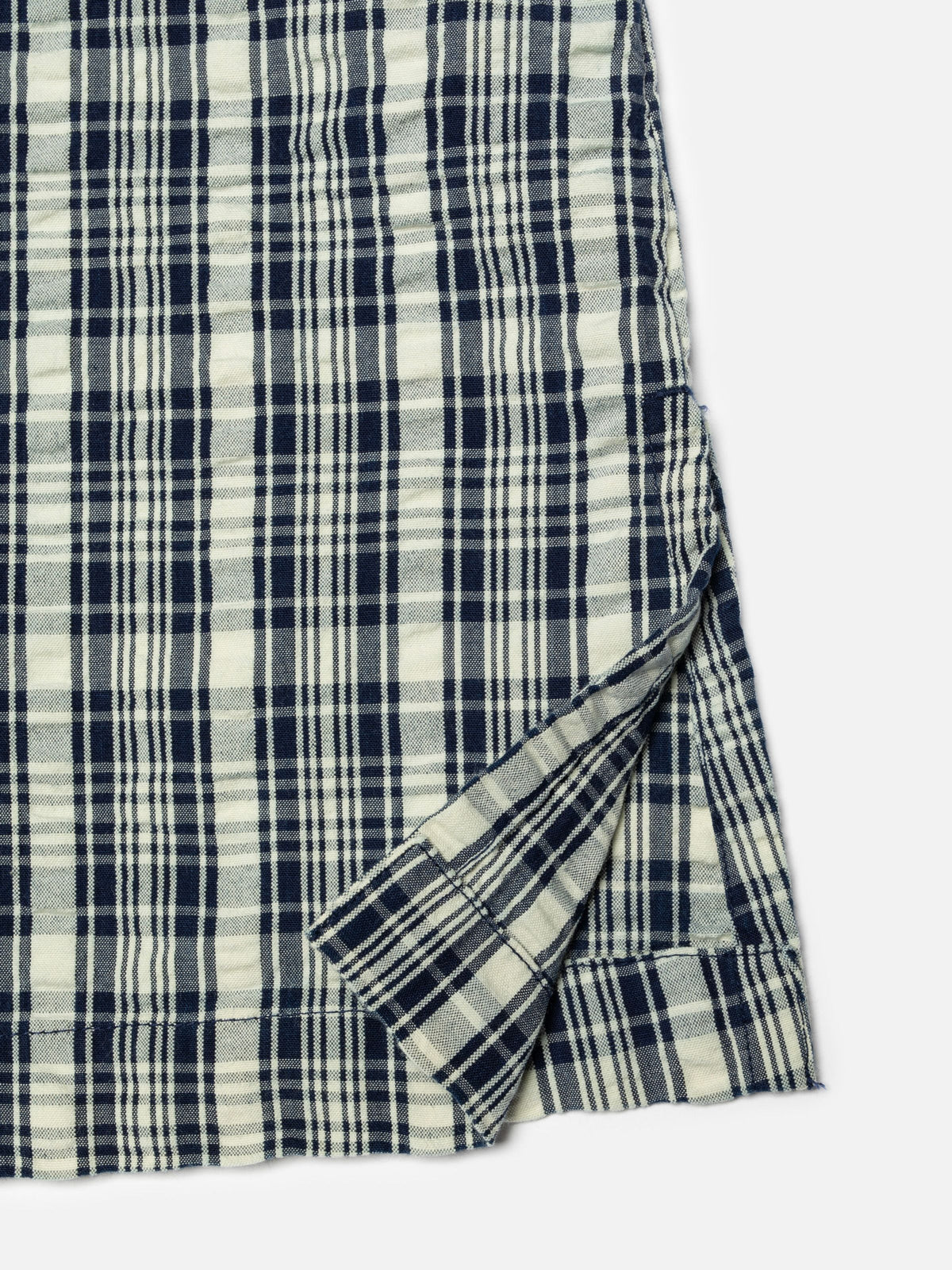 Ronja Dress Indigo Seersucker