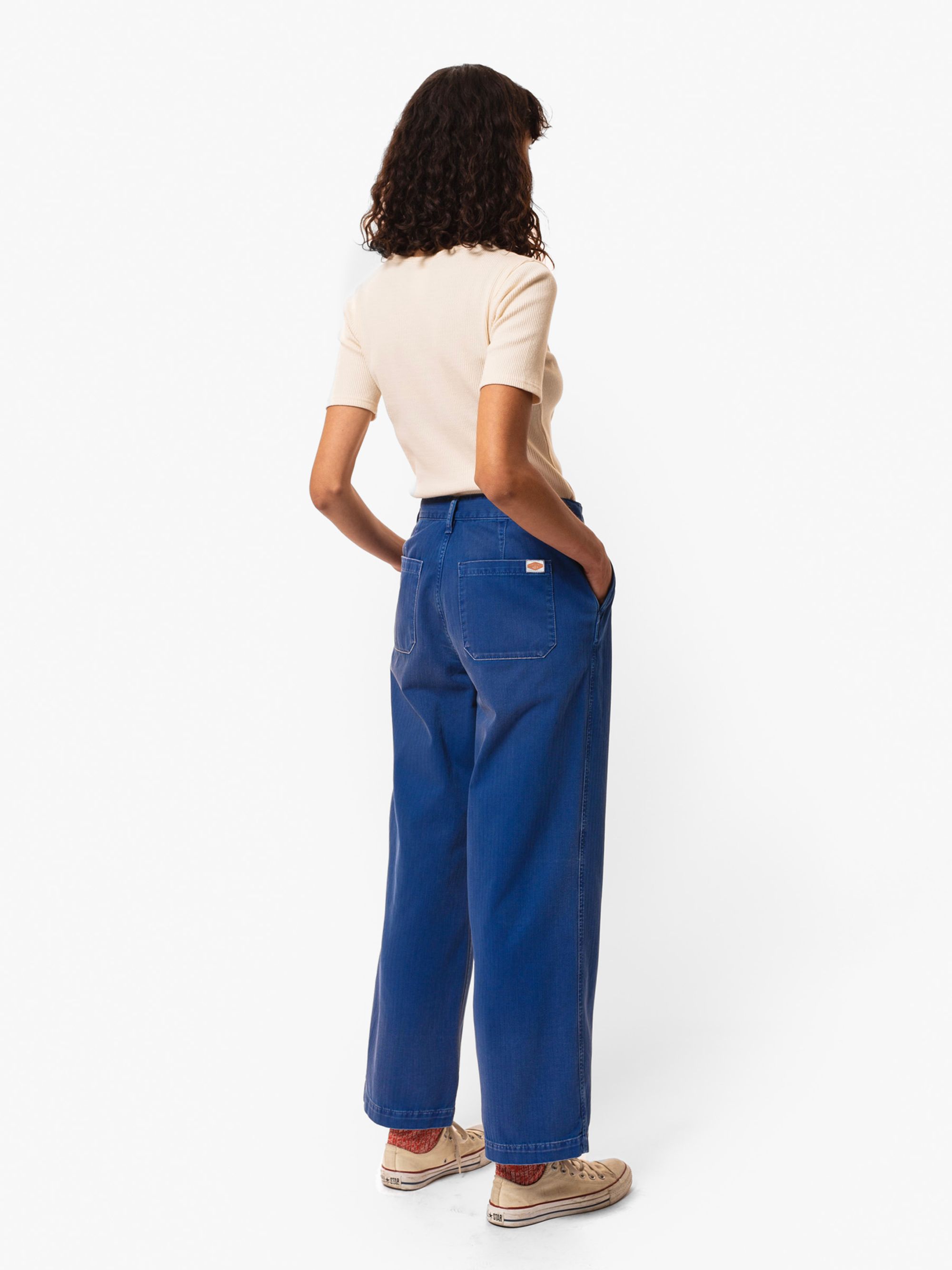 Wendy Herringbone Denim Pants