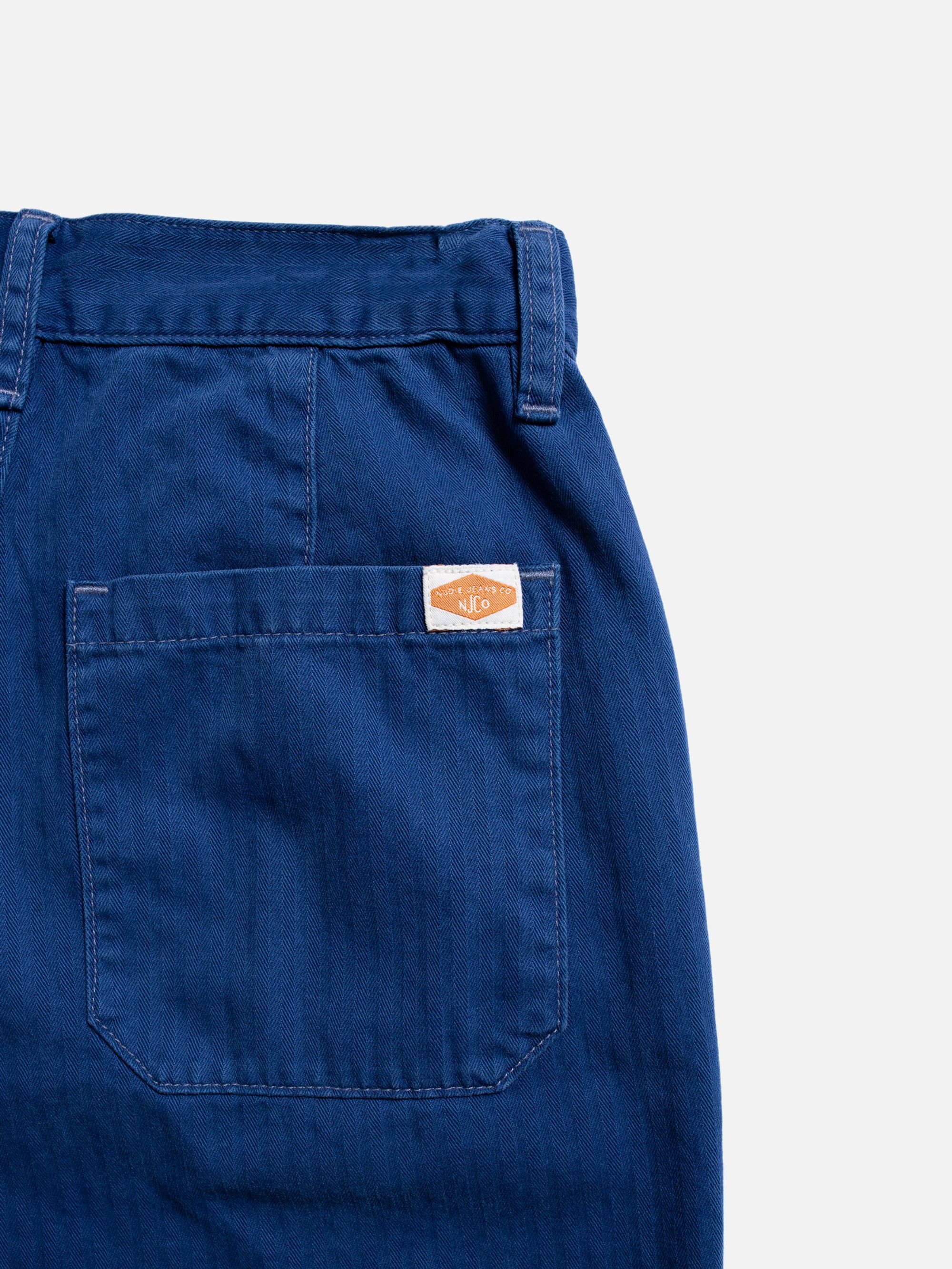 Wendy Herringbone Denim Pants