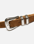 Western Suede Silver Belt