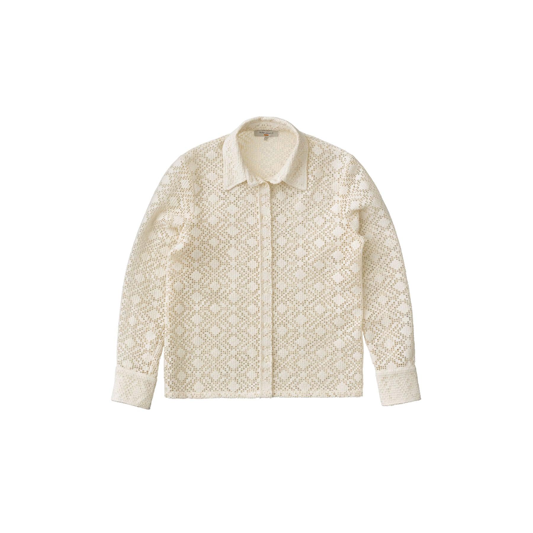 Doris Lace Shirt Egg White - INHABIT - Exclusive Stockist of Nudie Jeans
