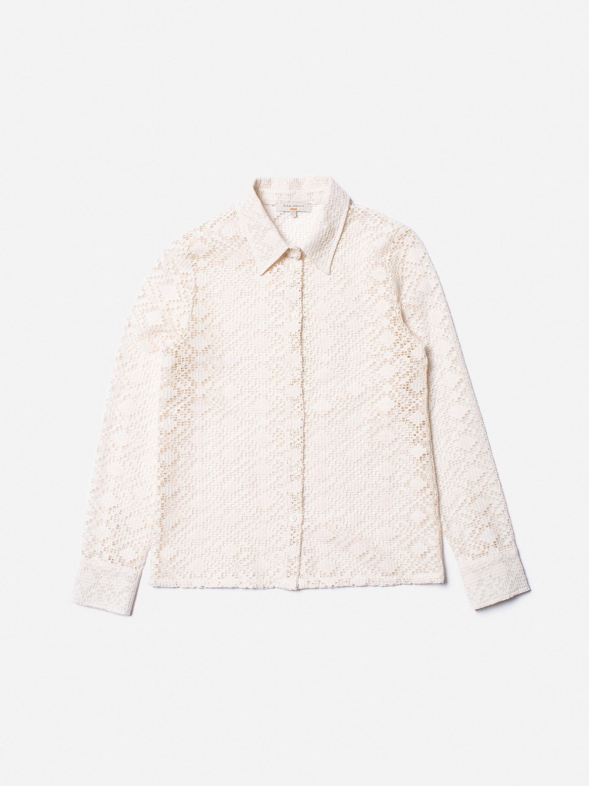 Doris Lace Shirt Egg White - INHABIT - Exclusive Stockist of Nudie Jeans