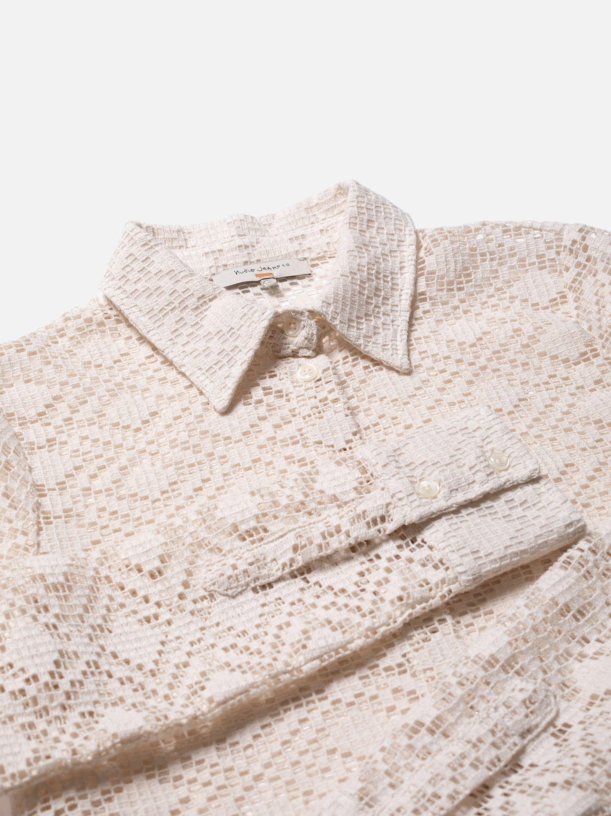 Doris Lace Shirt Egg White - INHABIT - Exclusive Stockist of Nudie Jeans