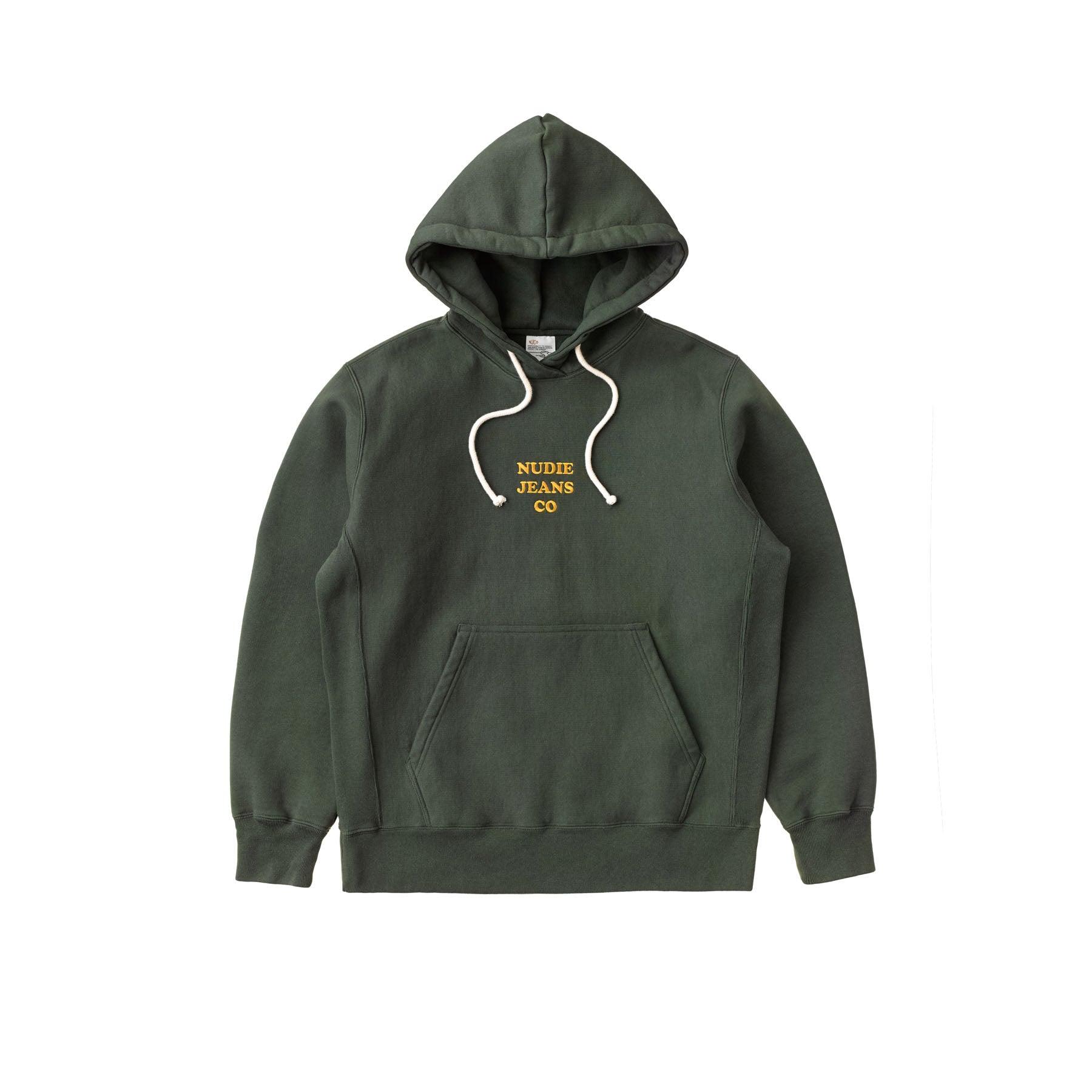 Fredrik Hoodie NJCO Racing Green - INHABIT - Exclusive Stockist of Nudie Jeans