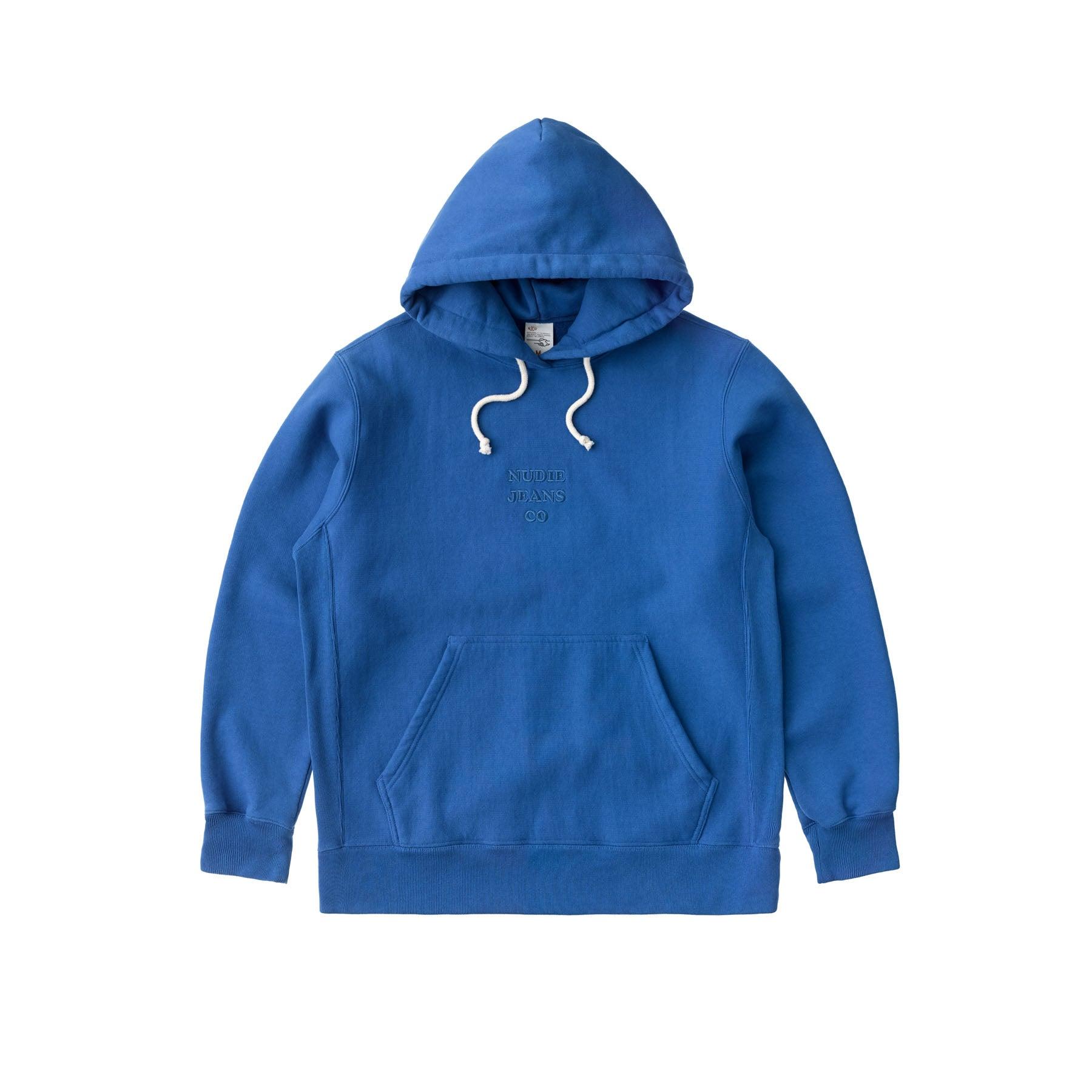 Fredrik Hoodie NJCO70 Azure - INHABIT - Exclusive Stockist of Nudie Jeans
