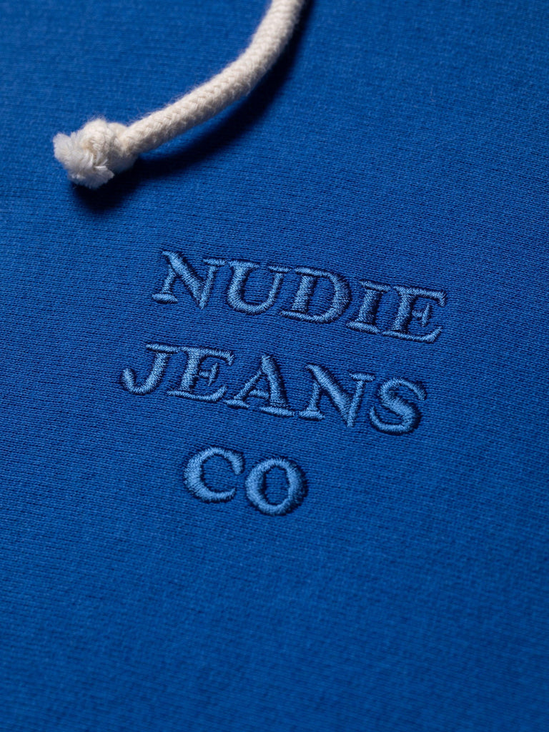 Fredrik Hoodie NJCO70 Azure - INHABIT - Exclusive Stockist of Nudie Jeans