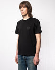 Roy Logo Tee Black - INHABIT - Exclusive Stockist of Nudie Jeans